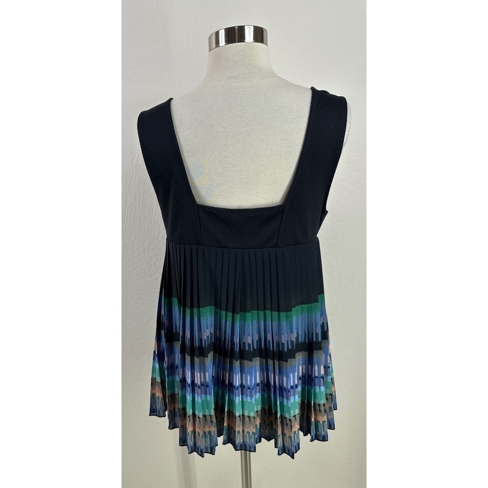 Anthropologie Deletta Pleated Accordion Tank Blouse